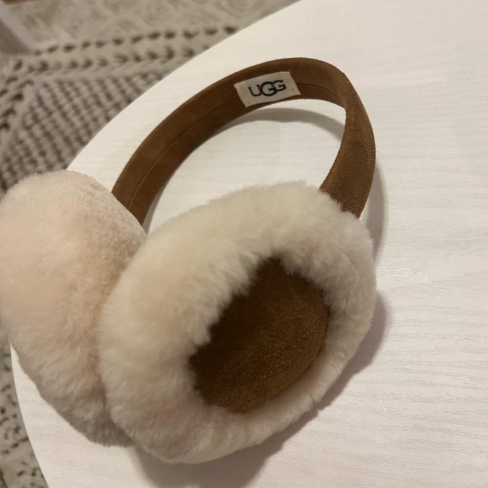 UGG Tan and Cream Earmuffs